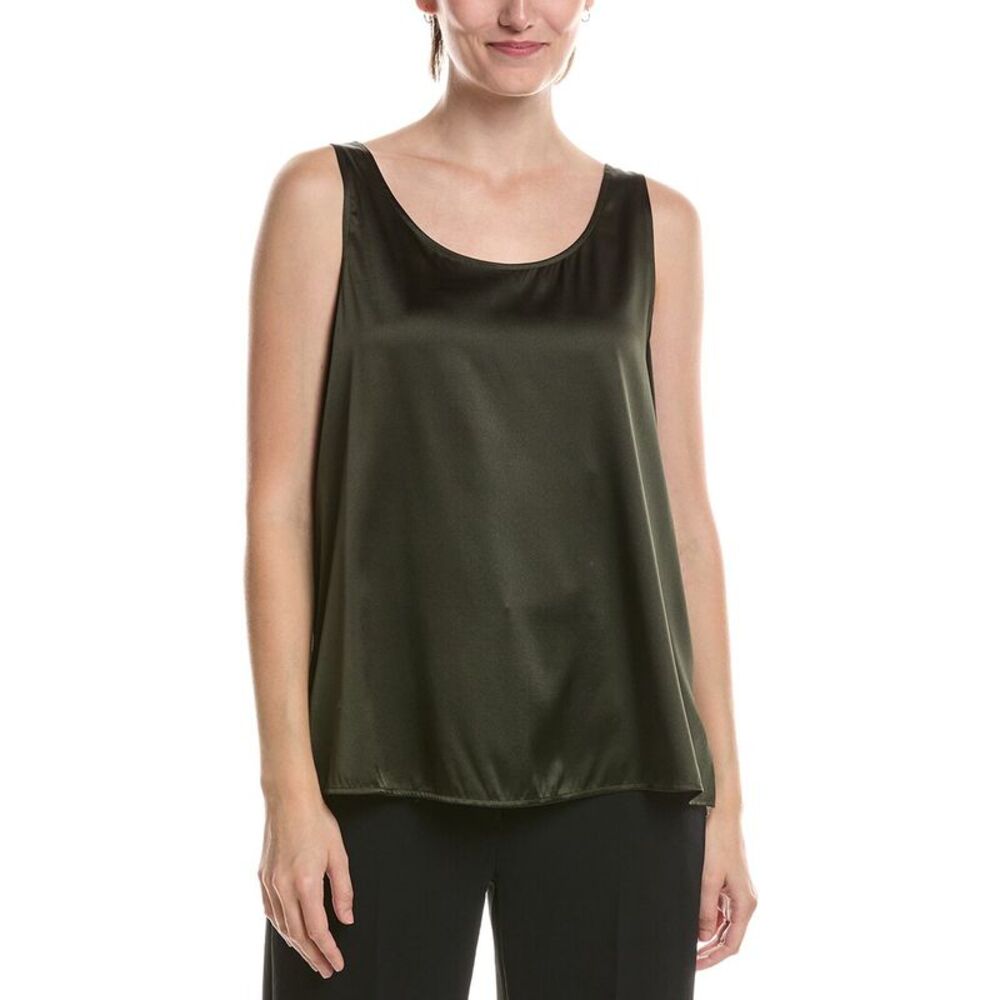 Eileen Fisher Womens  Silk-Blend Tank Top, Green